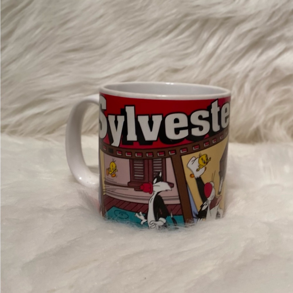 Vintage 1995 APPLAUSE Sylvester and Tweety Mug